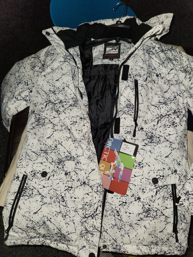 New Unisex Arctic Queen Waterproof Snow Ski Coat Jacket Sz M