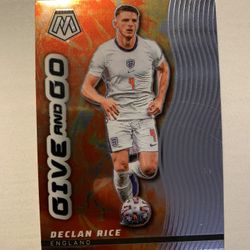 2022 Panini Mosaic Road To Qatar Declan Rice Silver Hyper