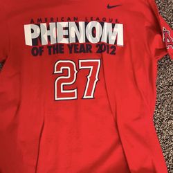 Rookie of the year “phenom” Mike Trout shirt from Nike