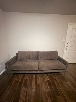 Brown Suede Sofa (like new)MUST PICK UP
