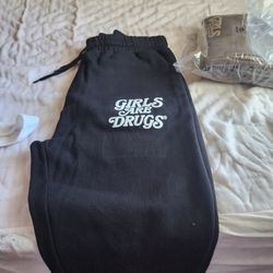 Girls Are Drugs Black Joggers
