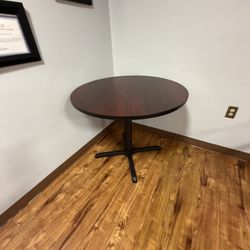Round Wooden Table