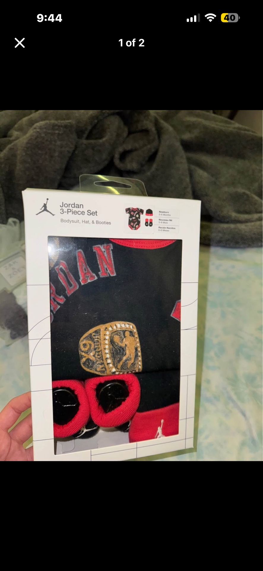 baby jordan 3 piece set