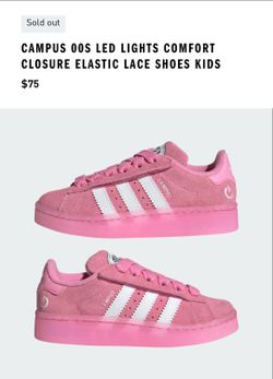 Adidas's CAMPUS OOS LED LIGHTS COMFORT CLOSURE ELASTIC LACE SHOES KIDS
