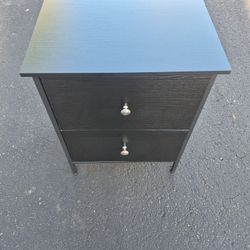 BOLUO Black Nightstand  with Drawers $20