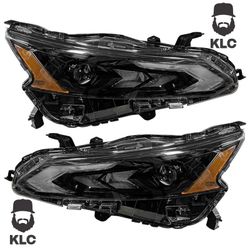 For 2023 2024 2025 Nissan Altima Front Full LED Headlight Lamp Assembly Set Black Left Right Side