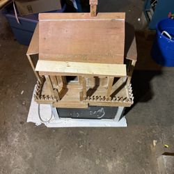 Antique Wood Dollhouse 
