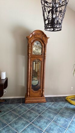 Sligh antique grandfather clock