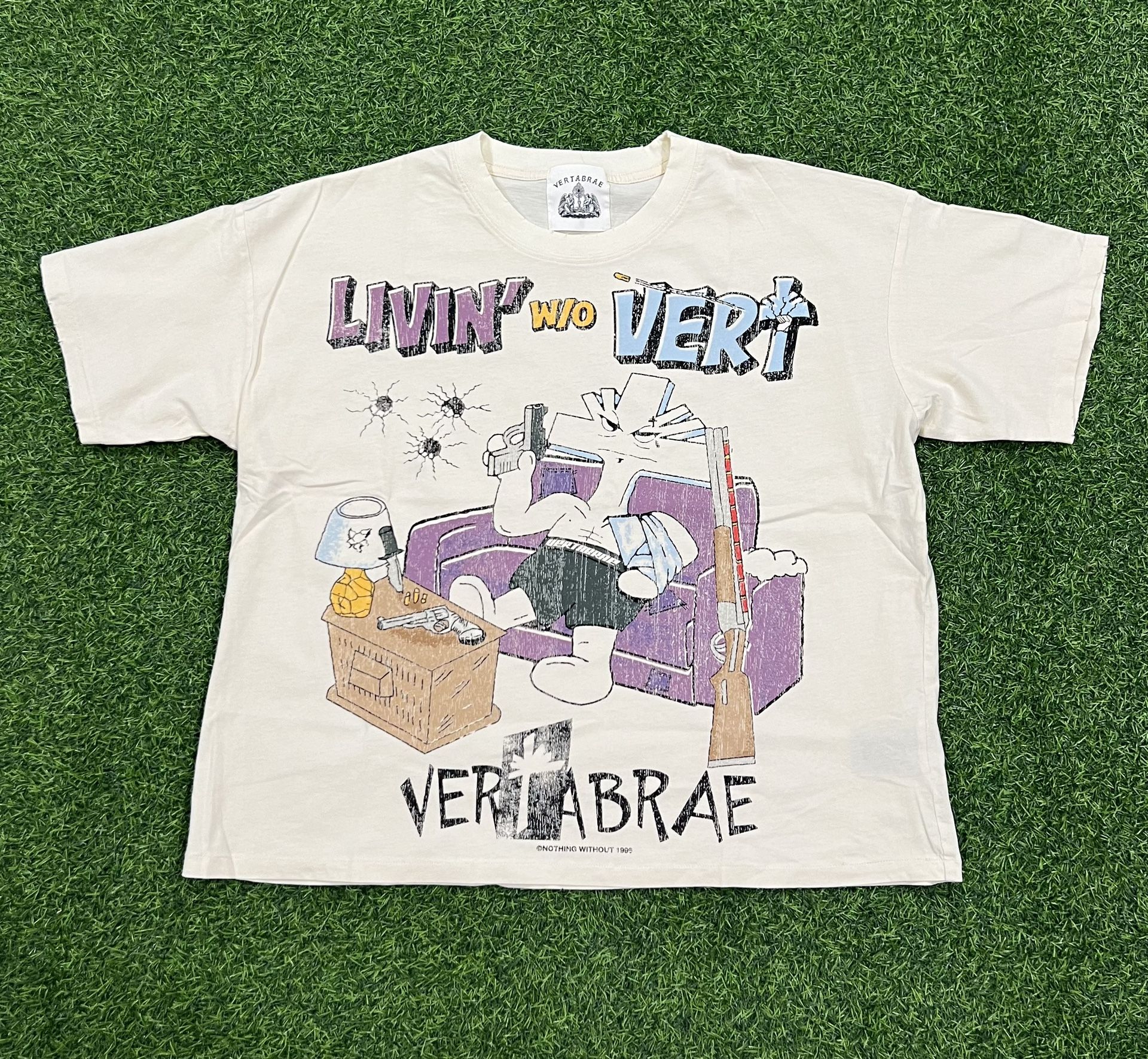 Vertabrae Livin’ W/o Very Tee size Large