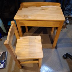 23.5x16 X22  Work / Student Desk And Chair