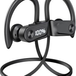 Bluetooth Headphones Wireless Earbuds with Spatial Audio Deep Bass Stereo Sound Isolation Bluetooth 5.4 IPX7 Waterproof