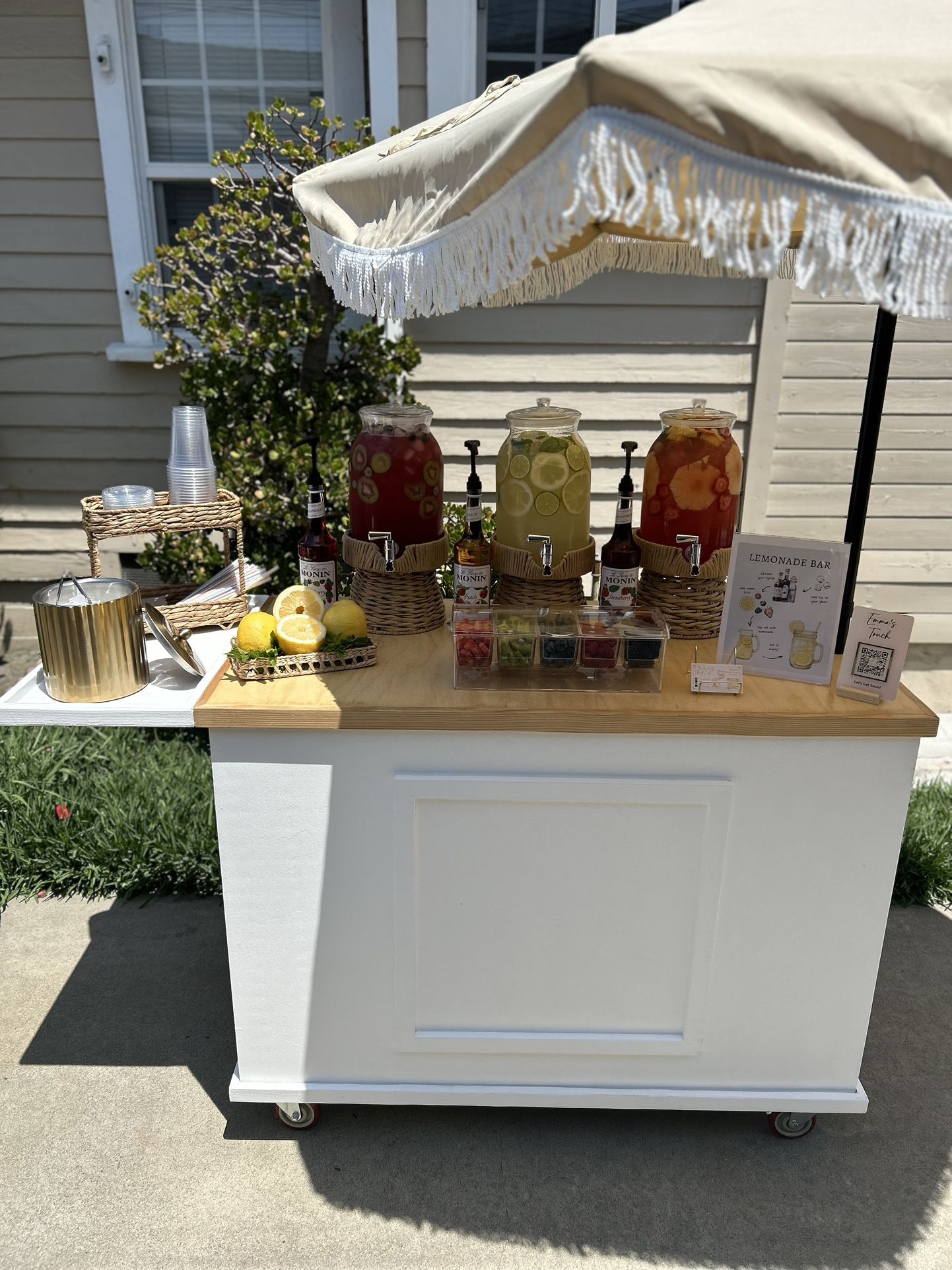 Bar Cart, Lemonade Stand, Lemonade Cart, Lemonade Bar, Limonada