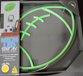 Football Neon LED Wall Art