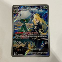 Pokemon Cynthia's Roserade - 184/182 - SV10: Destined Rivals (DRI) Pack Fresh NM