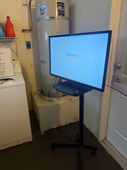 32 in television and rolling stand