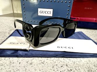 New  GUCCI GG1325S  Ivory Black Women's  Sunglasses