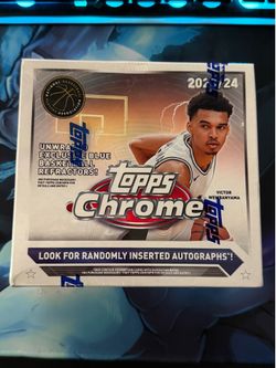 2023 Topps chrome nba mega box Victor Wembanyama rookie