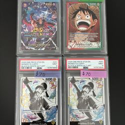 ONE PIECE PSA SLABS FOR SALE