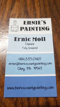 Painting services interior and exterior, free estimates, fully insured