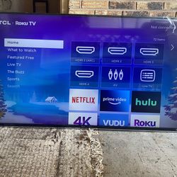 70 Inch TCL Roku Tv