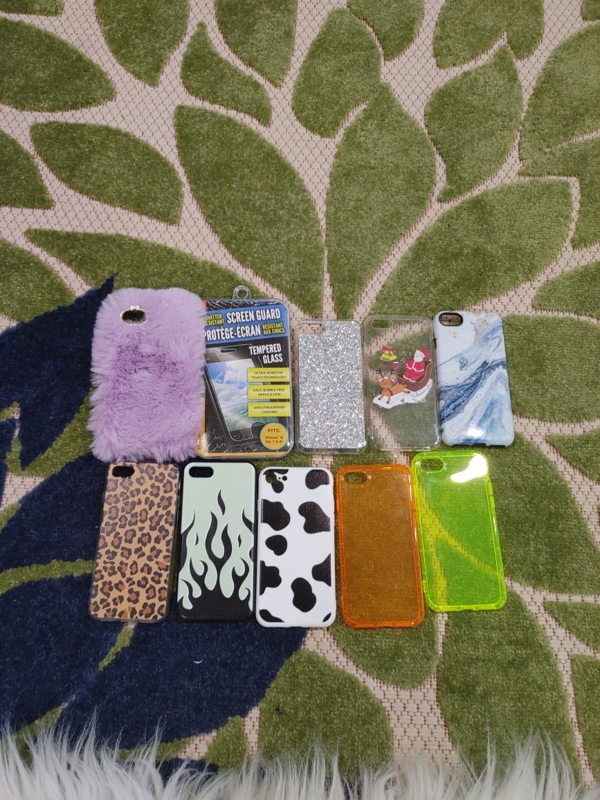 Iphone 7 Cases, Screen Protector, Set of 9 Cases