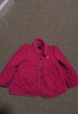 Pink Ralph Lauren Polo toddler coat size 3t