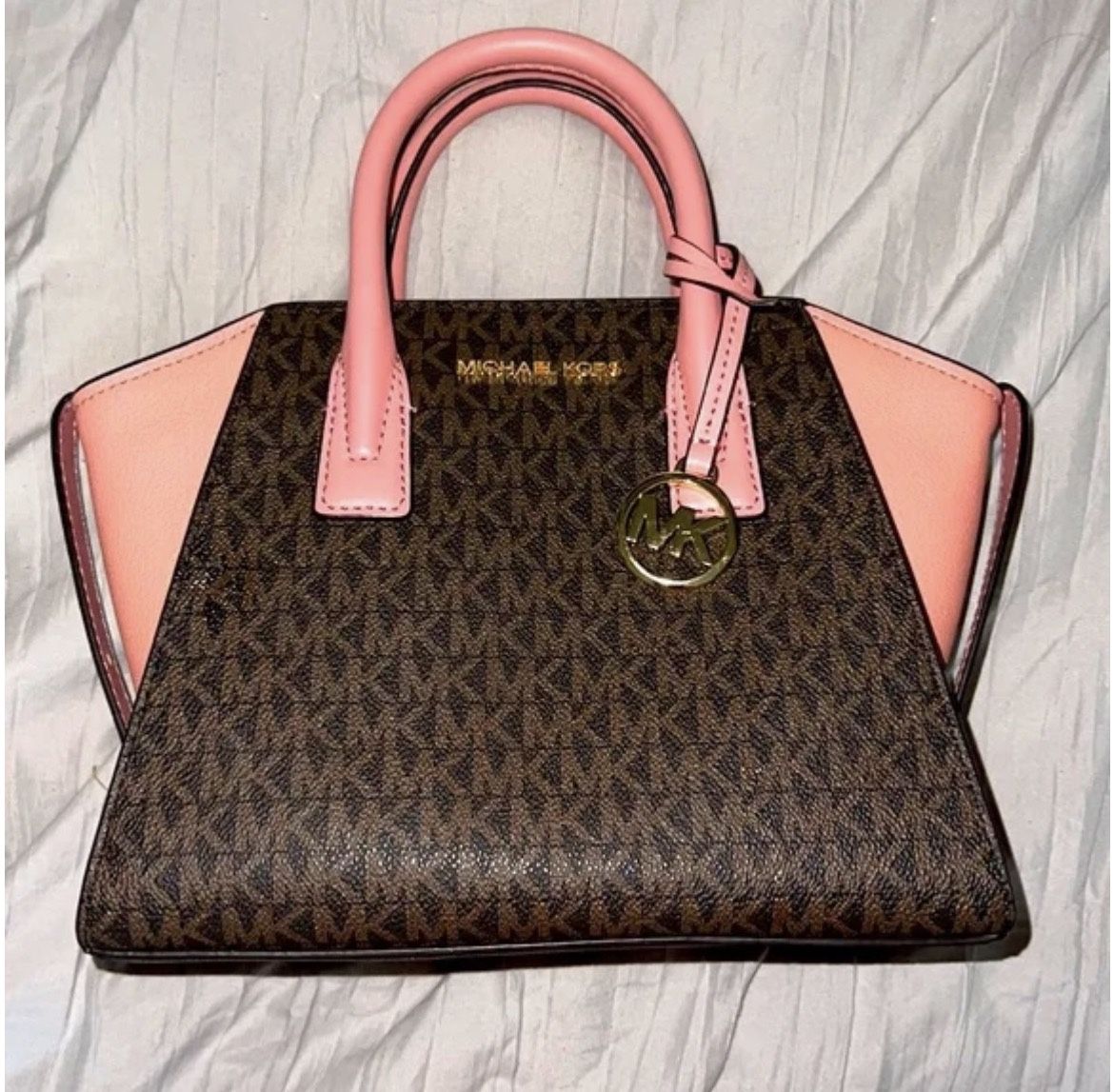 Michael Kors Pink and Brown Purse