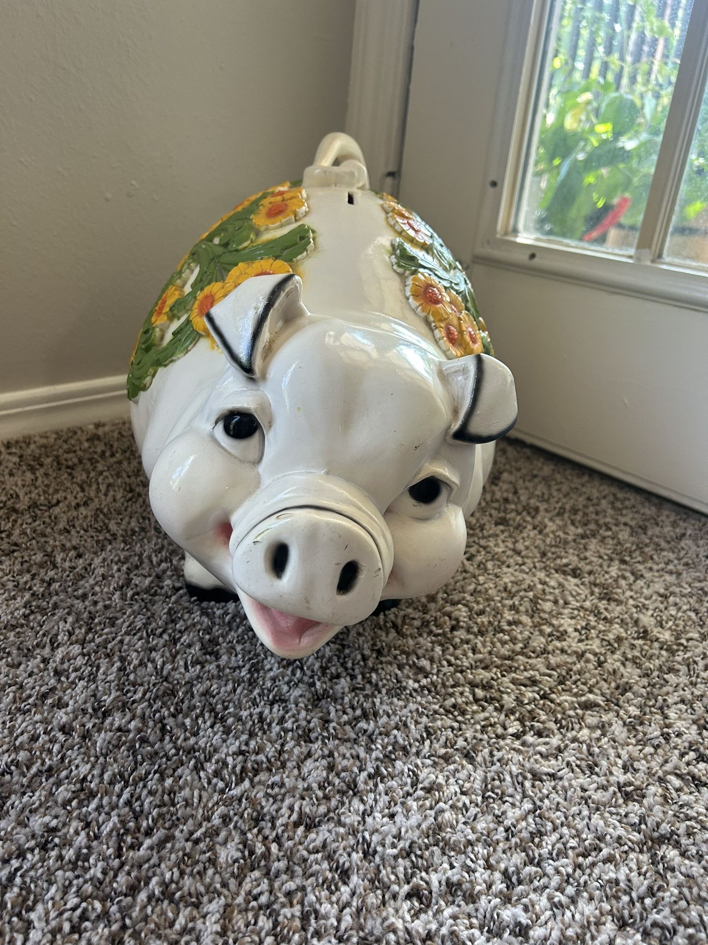 Floral Pig Piggybank