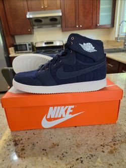 Nike air Jordan 1 AKJO Quilted Blue Mens 12