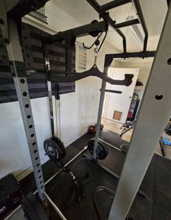 Home Gym  Power Rack with Cable Attachment and More