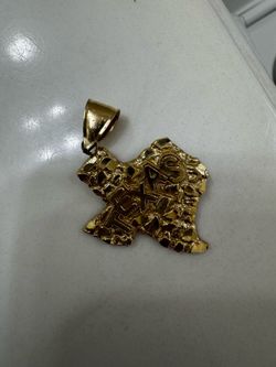 14k Texas Map Charm Pendant