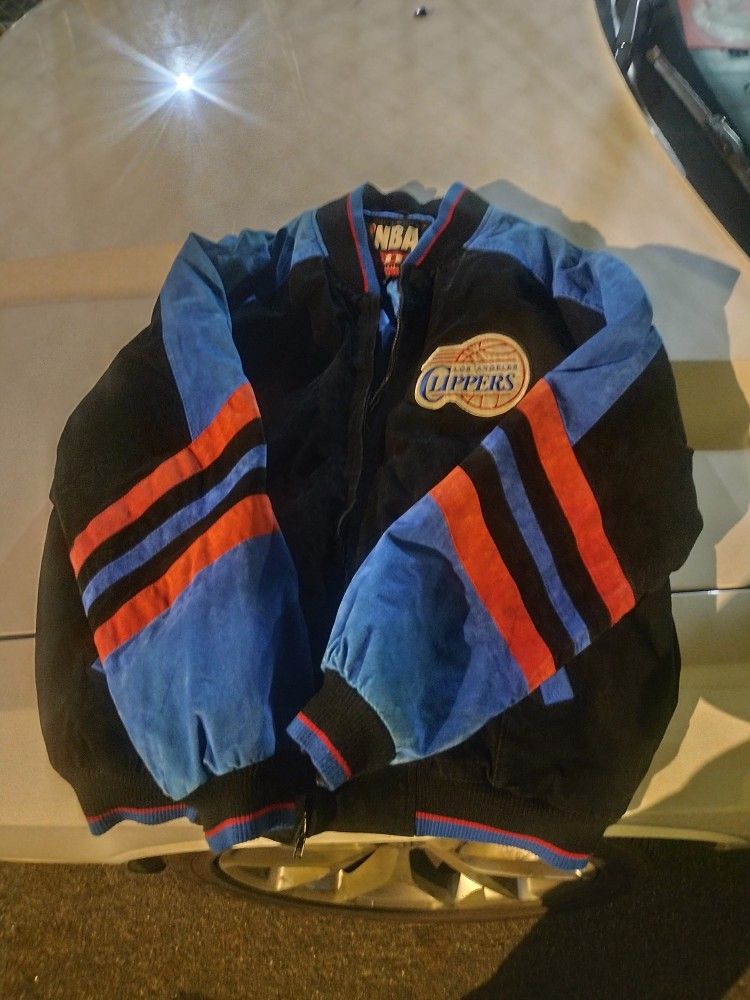 Clippers Suede Letterman Jacket NBA