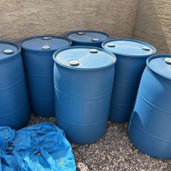 55 Gallon Plastic Drums