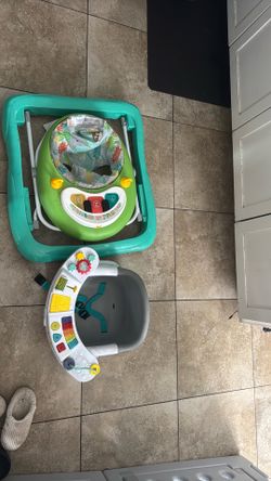 Walker and portable baby chair