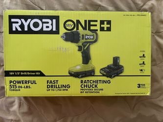 Ryobi ONE+ 18V 1/2" Drill/Driver Kit