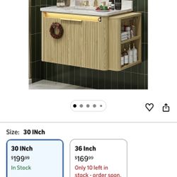 30 inch Bathroom Vanity With Sink