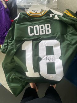 Randall Cobb #18 Signed Green Bay Packers Jersey