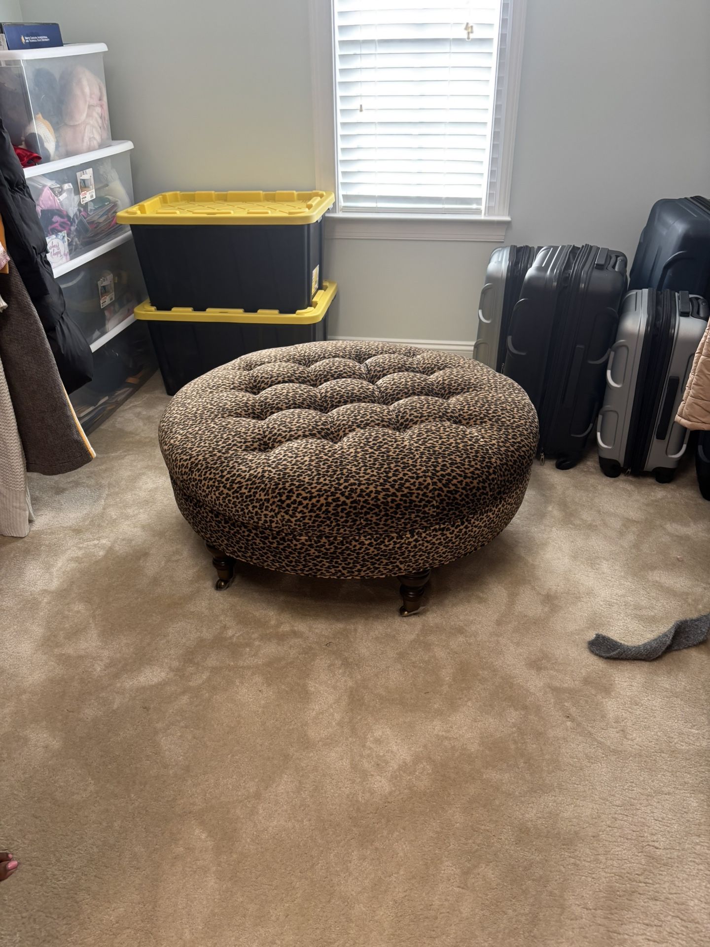 Leopard Ottoman