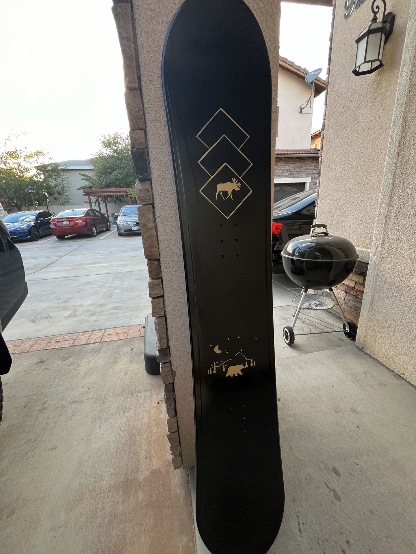 5150 Snowboard 153cm – Custom Black & Gold + Bindings