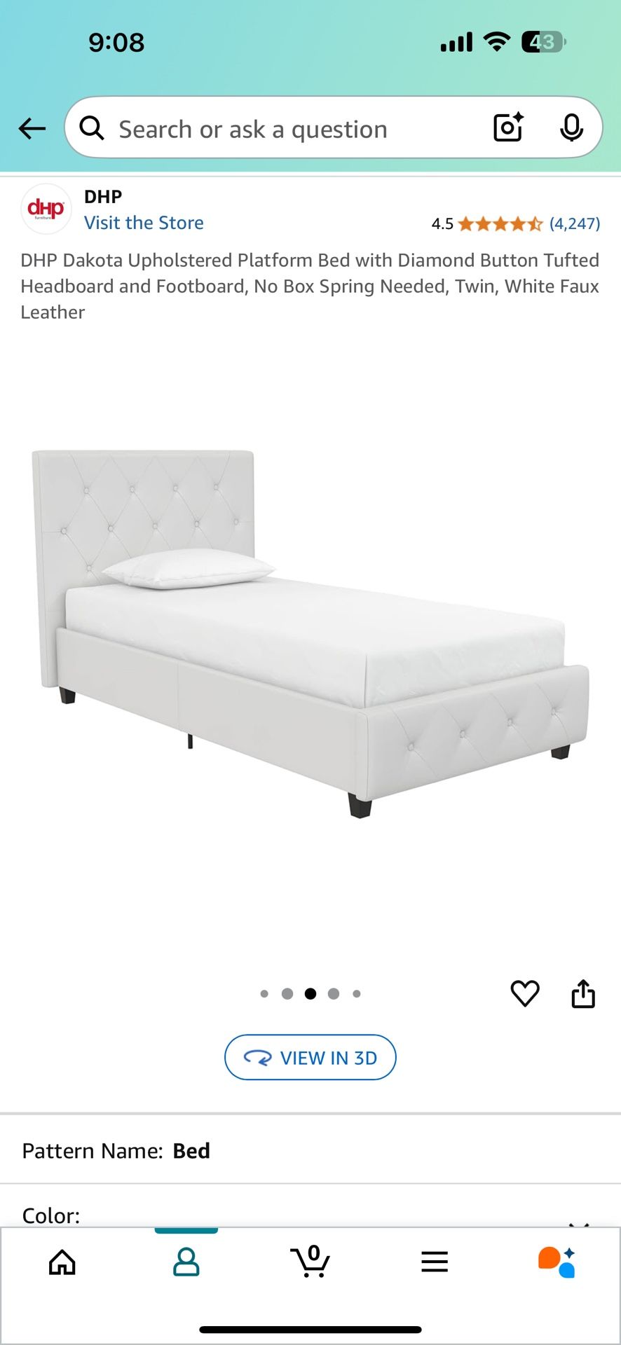 Twin Size Bed + Mattress + Changing Table