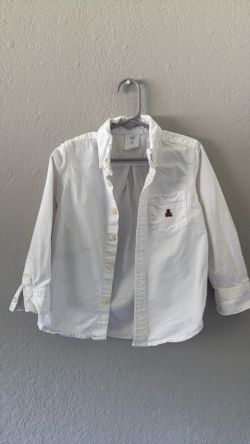 Gap white button up 4T