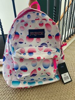 JanSport Backpack with Colorful Dot Print