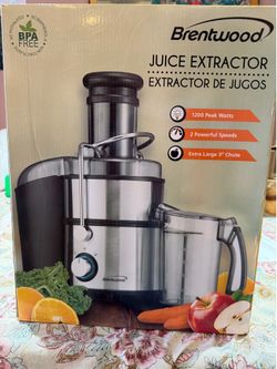 Brentwood juice extractor 1200 peak watts