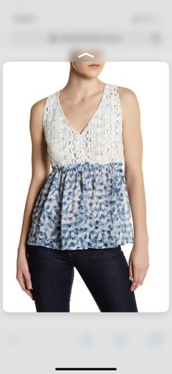 Melrose and Market Lace Bodice Tank size m