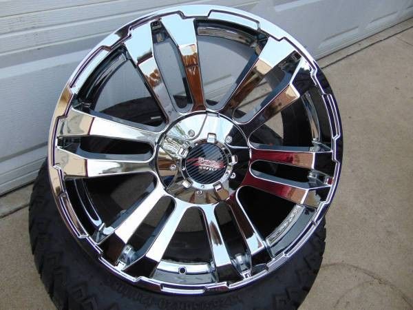 4 Brand New Chrome 20X9 MB TKO Rims TUNDRA 5X150 +25MM Offset