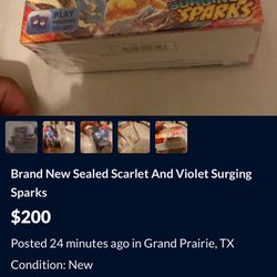 Brand New Booster Box Scarlet And Violet Surging Sparks