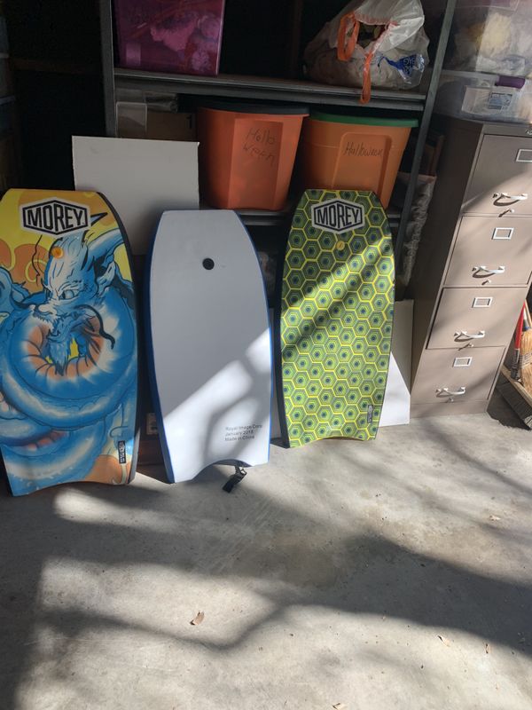 2 new morey boogie boards, 1 off brand board. for Sale in Santee, CA