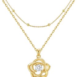 Necklace Set 14K Gold And Plated Dainty Choker