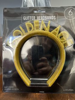 6 Glitter Headbands 