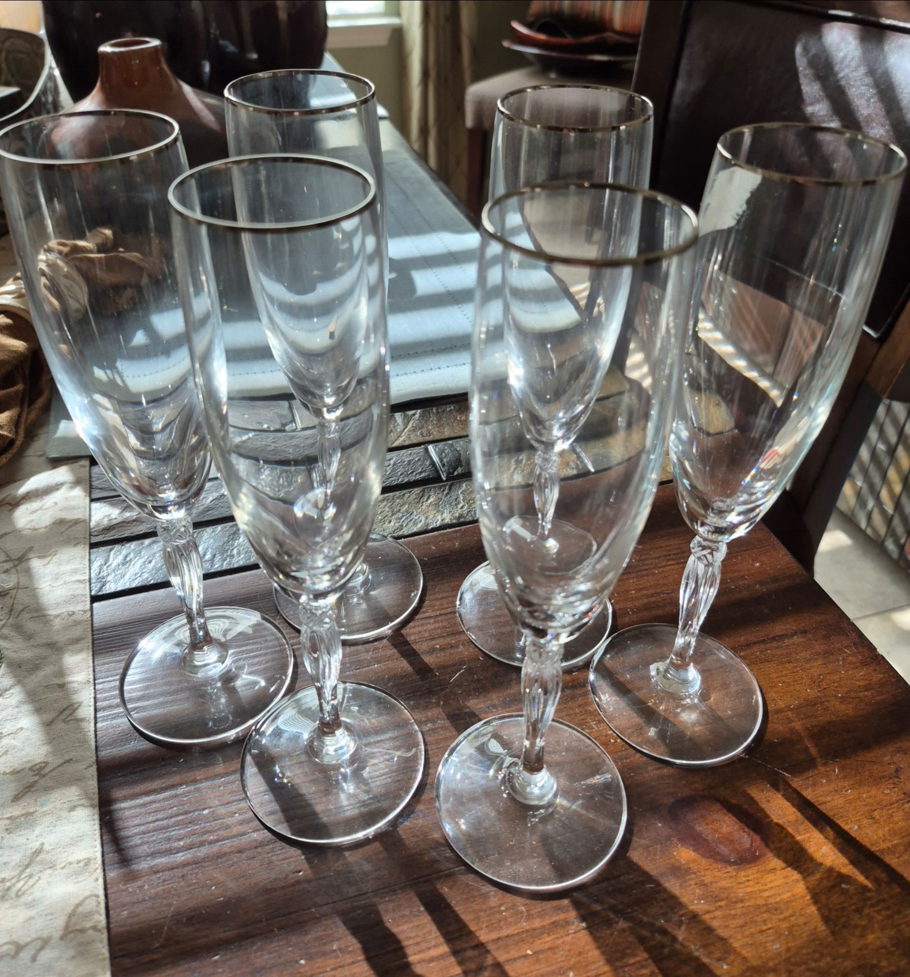 Lenox champagne flutes